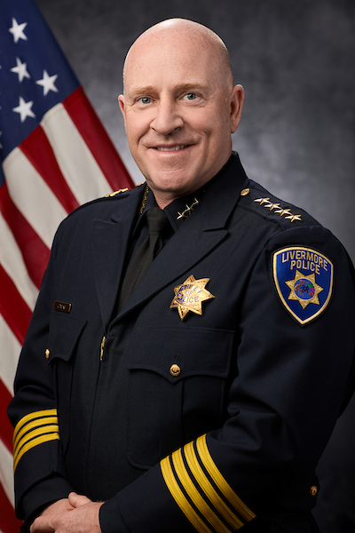 Official portrait of Livermore Police Chief Jeramy Young